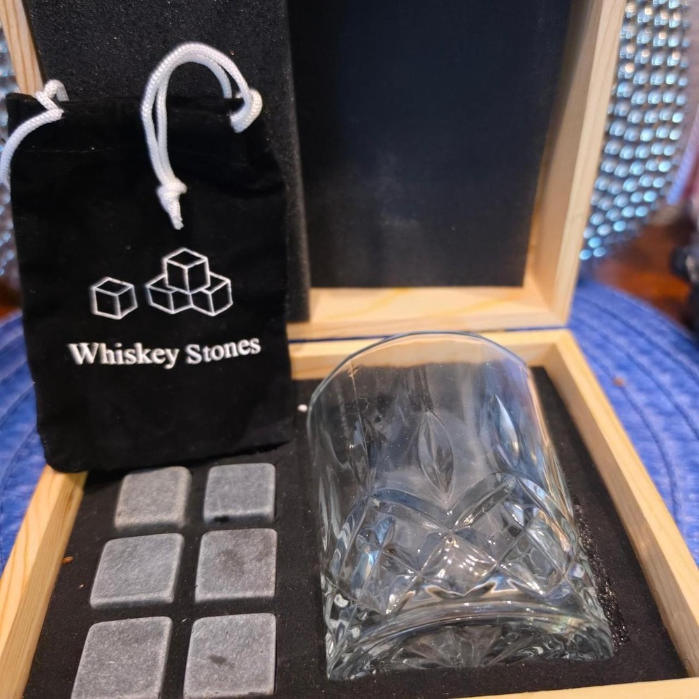 Whiskey Stones Set of 6 Chilling Ice Cubes Whiskey Rocks Chilling Stones Gif.